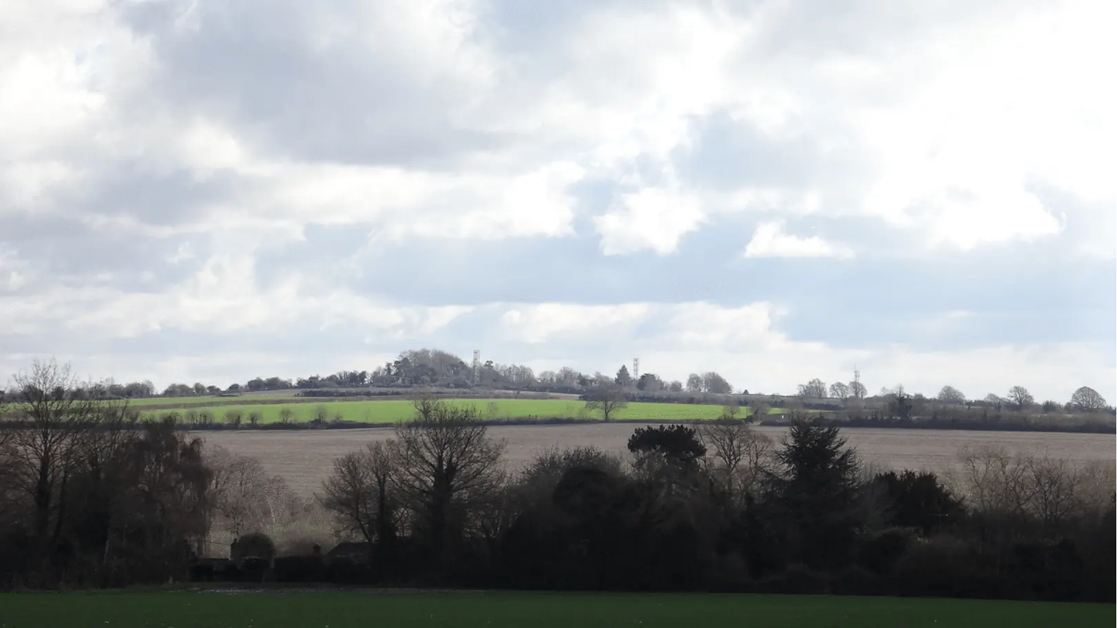 From Greywell footpath above the village and just below Butter Wood, from the Whitewater Valley news archive