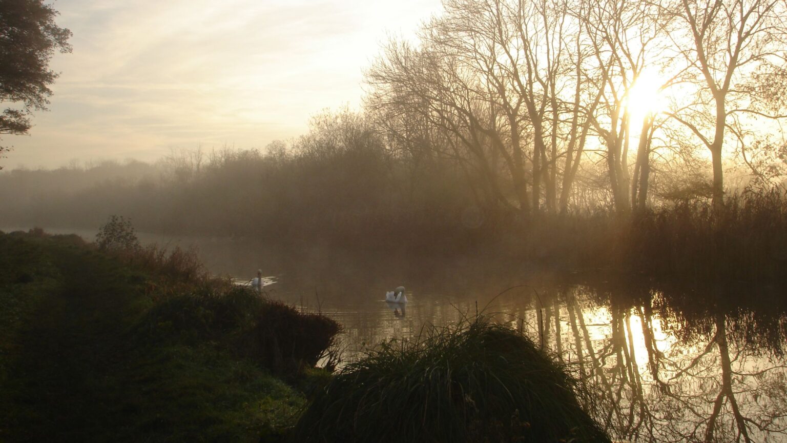 Dusk light on the River Whitewater